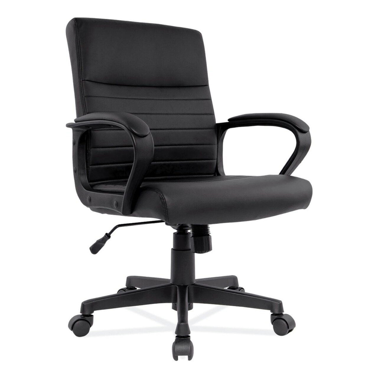 Alera 16.73 in. - 20.39 in. Seat Height Breich Series Manager Chair Supports Up to 275 lbs. - Black
